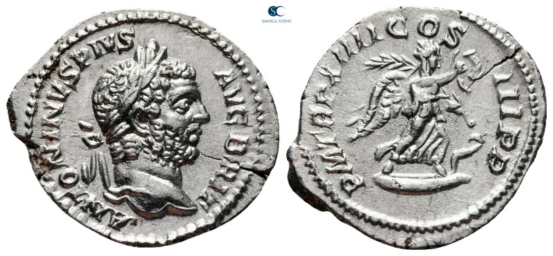 Caracalla AD 198-217. Rome
Denarius AR

21 mm, 2,82 g

ANTONINVS PIVS AVG B...