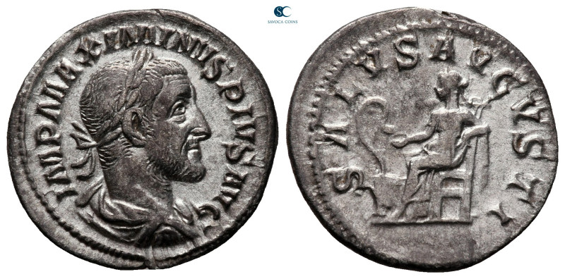 Maximinus I Thrax AD 235-238. Rome
Denarius AR

20 mm, 2,49 g

MAXIMINVS PI...