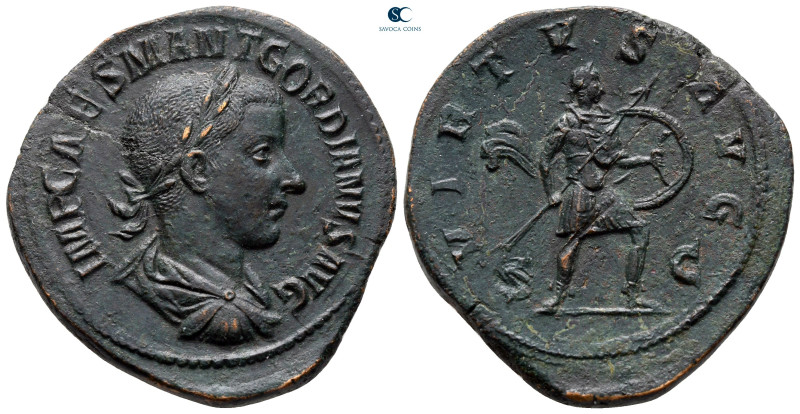 Gordian III AD 238-244. Rome
Sestertius Æ

33 mm, 18,15 g

IMP CAES M ANT G...