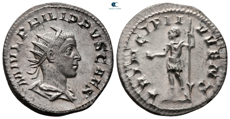 Philip II, as Caesar AD 244-246. Rome
Antoninianus AR

23 mm, 4,00 g

M IVL...