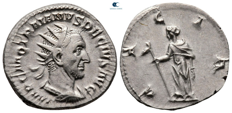 Trajan Decius AD 249-251. Rome
Antoninianus AR

21 mm, 4,43 g

IMP C M Q TR...