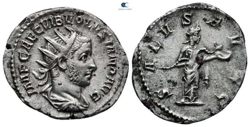 Volusian AD 251-253. Rome
Antoninianus AR

22 mm, 3,24 g

IMP CAE C VIB VOL...