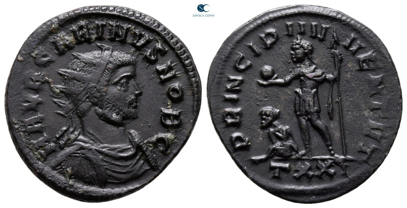 Carinus, as Caesar AD 282-283. Ticinum
Antoninianus Æ

23 mm, 3,29 g

M AVR...