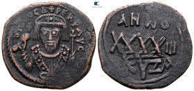 Phocas AD 602-610. Cyzicus. Follis or 40 Nummi Æ
