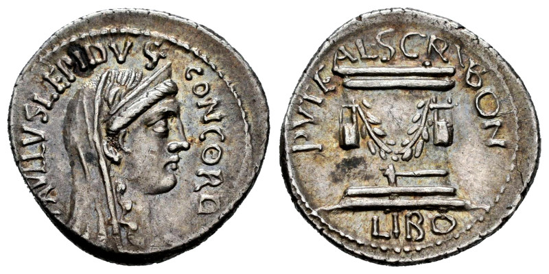 Aemilius. Paullus Aemilius Lepidus. Denarius. 62 BC. Rome. (Ffc-129). (Craw-417/...