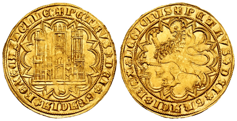 Kingdom of Castille and Leon. Pedro I (1350-1368). Dobla of 35 maravedis. Sevill...