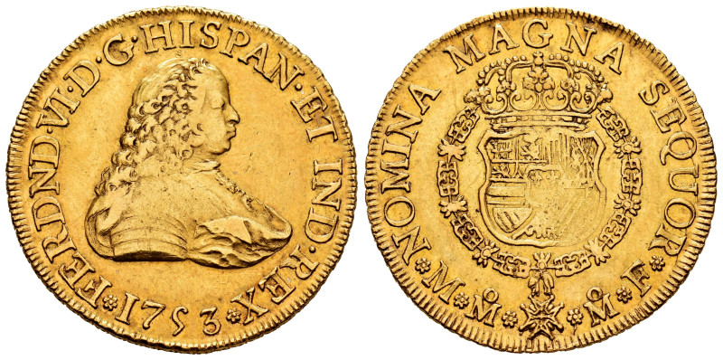 Ferdinand VI (1746-1759). 8 escudos. 1753. Mexico. MF. (Cal-788). (Cal onza-604)...