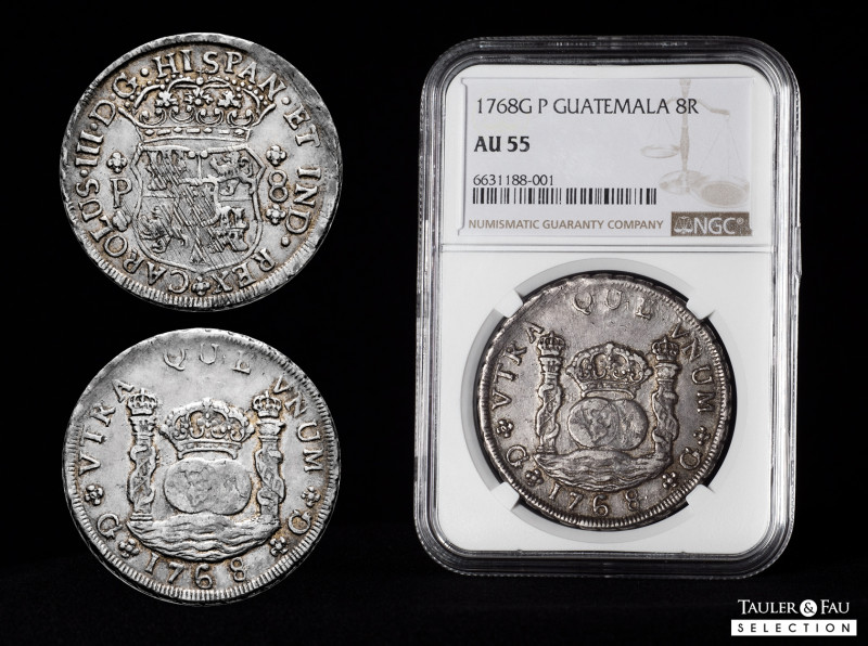 Charles III (1759-1788). 8 reales. 1768. Guatemala. P. (Cal-1000). Ag. 26,84 g. ...