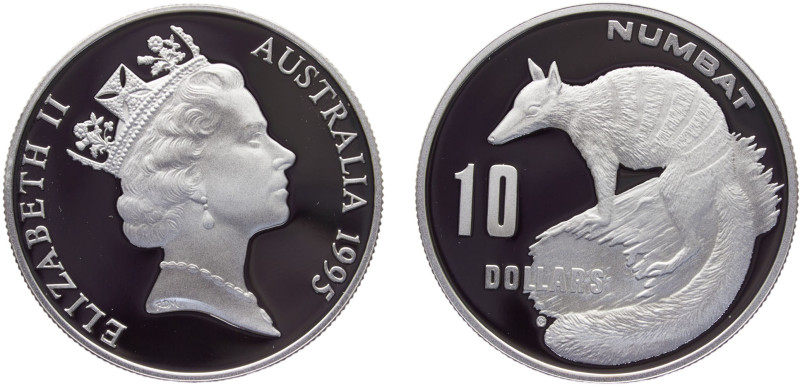Australia Commonwealth Elizabeth II 10 Dollars 1995 Canberra mint(Mintage 24000)...