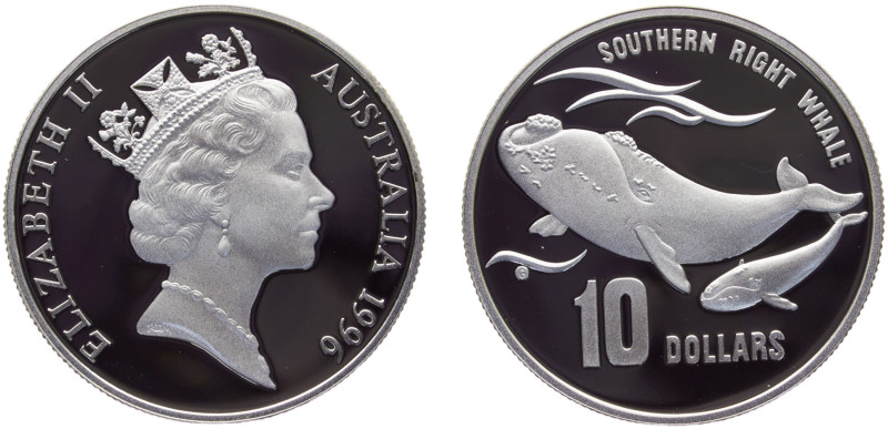 Australia Commonwealth Elizabeth II 10 Dollars 1996 Canberra mint(Mintage 24000)...
