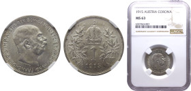 Austria Austro-Hungarian Empire Franz Joseph I 1 Corona 1915 Silver NGC MS63 KM# 2808
