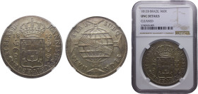 Brazil Portuguese colony João Prince Regent 960 Reis 1812 B Bahia mint Silver NGC UNC KM#307.1