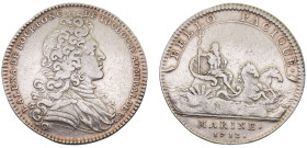 France Kingdom Louis XIV Jeton 1712 Marine, Galeres Royales Louis, Alexandre de Bourbon, comte de Toulouse Silver XF 6.7g Feu# 1287