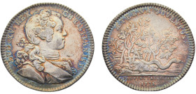 France Kingdom Louis XV Jeton 1725 Parties Revenus Casuels Jeunesse éternelle Silver XF 7.9g
