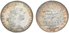 France Kingdom Louis XV Jeton 1737 Syndics généraux Silver AU 7.2g Feu# 2891