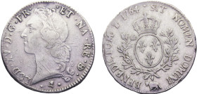 France Kingdom Louis XV 1 Ecu 1764 Pau mint Silver XF 29.1g KM# 518