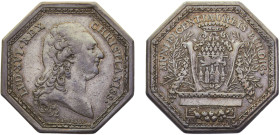 France Kingdom Louis XVI Jeton 1785 Bordeaux, Récompense de la ville de Bordeaux Silver XF 17.7g Feu# 9180