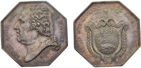 France Kingdom Louis XVIII Jeton 1824 Conseil municipal du Havre Silver UNC 13.5g