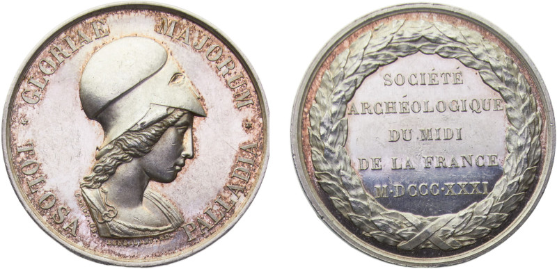 France Kingdom Louis Philippe I Jeton 1831 Société Archéologique du midi Silver ...