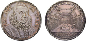 France Second Empire Napoleon III Jeton 1861 Société des bibliothèques de France Silver UNC 9.2g