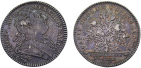 France Kingdom Louis XVI Jeton "1753" "CAPIT OMNI EX ORDINE LECTOS" Silver XF 7.2g
