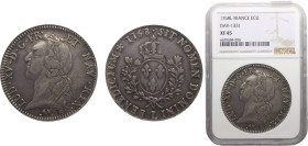 France Kingdom Louis XV 1 Ecu 1768 L Bayonne mint Silver NGC XF45 KM#512.12
