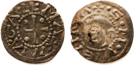 France Kingdom Archbishopric of Vienne AR Denier ca.1150-1250 Silver VF 0.9g PA# 4828