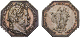 France Kingdom Louis Philippe I Jeton ND Orléans, SocIété royale des scIences, belles-lettres et arts D'Orléans Silver UNC 13g