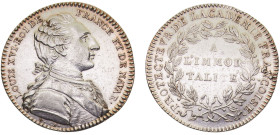France Kingdom Louis XVI Jeton ND Académie Française Silver XF 8g Feu# 4379