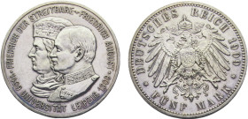 Germany Second Empire Kingdom of Saxony Friedrich August III 5 Mark 1909 500th Anniversary of Leipzig University Silver UNC 28g KM# 1269