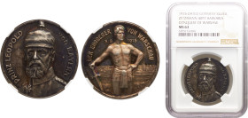 Germany Second Empire Wilhelm II Medal 1915 Conquest of Warasw Silver NGC MS63 ZETZMANN# 4097