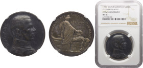 Germany Second Empire Wilhelm II Medal 1916 Oswald Boelcke Silver NGC MS61 ZETZMANN# 6026