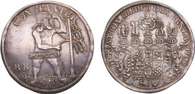 Germany Holy Roman Empire Principality of Brunswick-Wolfenbüttel Anton Ulrich 1 Thaler 1709 RB Zellerfeld mint Silver XF 29.2g KM# 686.1