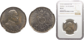 Germany Second Empire Kingdom of Prussia Wilhelm II 2 Mark 1913 A Berlin mint 25th Anniversary of the Reign of King Wilhelm II Silver NGC MS63 KM# 533...