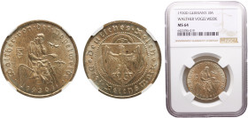 Germany Weimar Republic 3 Reichsmark 1939 D Munich mint 700th Anniversary, Death of Von Der Vogelweide Silver NGC MS64 KM# 69