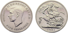 Great Britain United Kingdom George VI 5 Shillings 1951 Festival of Britain Copper-nickel UNC 28.2g KM# 880