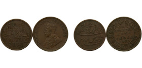 India 2 Lots, Sold as Seen, No returns Copper VF