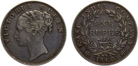India British East India Company Victoria 1 Rupee 1840 Bombay mint Silver VF 11.6g KM#457.4
