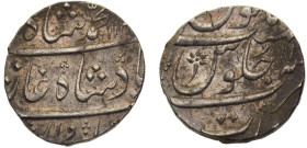 India Mughal Empire Muhammad Shah 1 Rupee AH1149(1736)//RY 19 Surat mint Silver AU 11.5g KM# 438.23