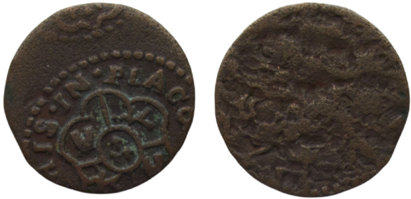 Italy States Duchy of Piacenza Filippo I 1 Sesino ND (1748-1745) Mint Error Unst...