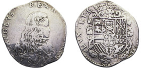 Italy States Duchy of Milan Carlos II 1 Filippo 1676 Silver VF 26g KM# 92