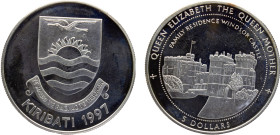 Kiribati Republic 25 Dollars 1997 Queen Elizabeth the Queen Mother Silver PF 31.6g KM# 31