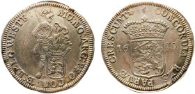 Netherlands Dutch Republic Province of West Friesland 1 Ducat 1693 Hoorn mint Silver XF 27.8g KM# 85.3