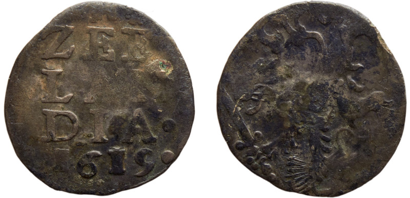 Netherlands Dutch Republic Province of Zeeland 2 Stuivers 1619 ♜ Middelburg mint...