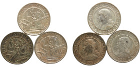 San Marino Republic 5 Lire Rome mint 3 Lots Silver AU KM# 9