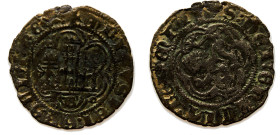 Spain Kingdom of Castile and Leon Enrique III BL Blanca ND (1400-1406) B Burgos mint Billon XF 1.5g AB# 597