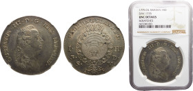 Sweden Kingdom Gustav III 1 Riksdaler / 3 Daler Silvermynt 1775 OL Silver NGC UNC KM# 514