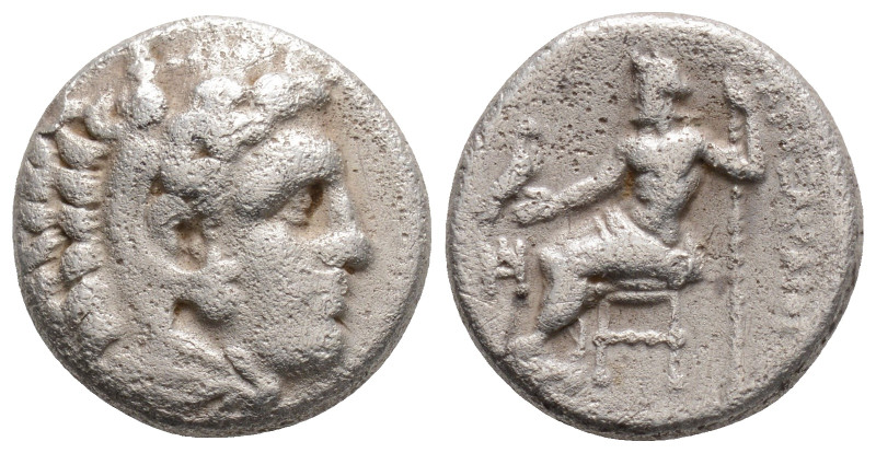 KINGS OF MACEDON. Alexander III 'the Great' (336-323 BC). Drachm. Miletos.
Obv: ...