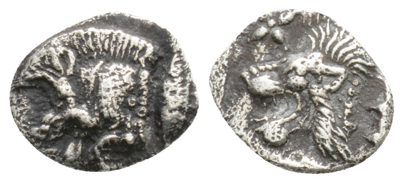 MYSIA. Kyzikos. Hemiobol (Circa 450-400 BC).
Obv: Forepart of boar left; to righ...