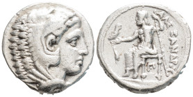 Kingdom of Macedon. Alexander III ‘The Great’ AR Tetradrachm. Amphipolis, circa 317-305 BC. Struck under Kassander, as regent.
 Head of Herakles right...